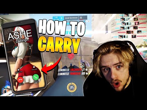 HOW TO SOLO CARRY LIKE A PRO ASHE.. (Overwatch)