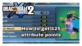 How to get 125 attribute points for cac