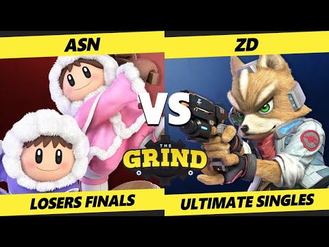 The Grind 195 Losers Finals - ASN (Ice Climbers) Vs. ZD (Fox, Wolf) Smash Ultimate - SSBU