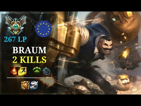 Braum Support vs Alistar - 2 kills - Reu EUW Grandmaster (267 LP) Patch 11.4