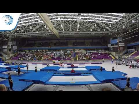 Noemi ROMERO & Melania RODRIGUEZ (ESP) - 2016 Trampoline Synchro junior Europeans, final