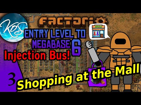 Factorio - Entry Level to Megabase 6: Injection Bus 3 - SCIENCE & THE MALL - Guide, Tutorial