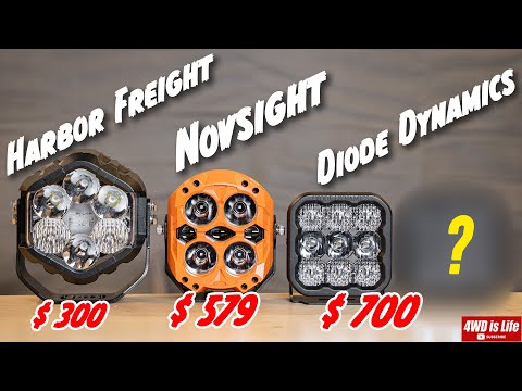 Off Road Led Lights Comparison - Harbor Freight, Diode Dynamics, Novsight