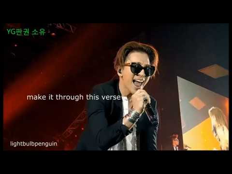 TAEYANG trying to sing for almost 3 minutes straight