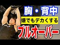 胸・背中を同時に【デカくする】プルオーバーを教えます。