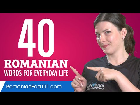 40 Romanian Words for Everyday Life - Basic Vocabulary #2