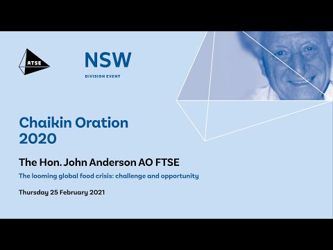 NSW: Chaikin Oration 2020 | ATSE