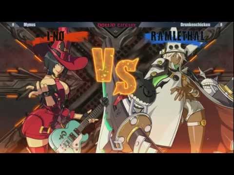 Next Level Battle Circuit 145 - GGXRD - Losers Final - Mynus (I-No) vs Drunkenchicken (Ramlethal)