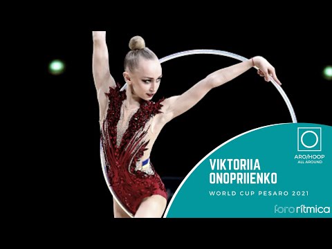 Viktoriia Onopriienko (aro/hoop) - World Cup Pesaro 2021