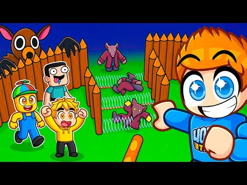 WE ARE BUILDING THE SAFEST BASE to SURVIVE 100 NIGHTS 🌙 in the FOREST in Roblox!