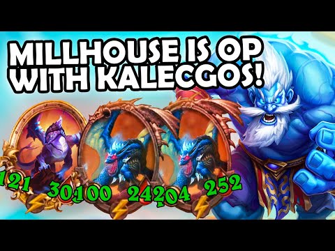 Kalecgos is AMAZING With Millhouse!! | Hearthstone Battlegrounds