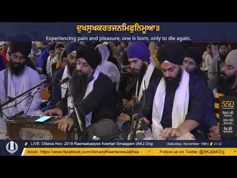 004 Ottawa Nov. 2019 Saturday Evening - Bhai Jagjit Singh Jee NewYork
