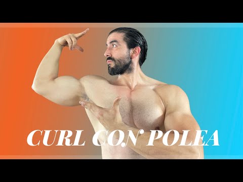 Curl supino con polea baja