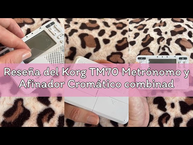 Vídeo relacionado con Korg TM70 Metrónomo y Afinador Cromático combinados - Negro