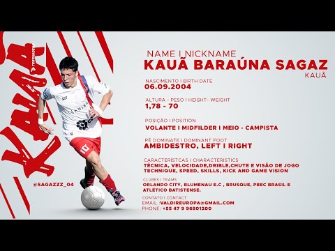 HIGHLIGHTS - KAUÃ SAGAZ - Meio campista