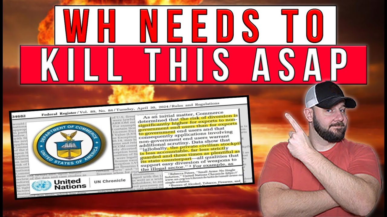 BREAKING NOW: BIDEN ERA Gun Control Mirroring UN TREATY REINTRODUCED NOW... WH MUST KILL THIS NOW!!!