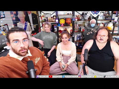 HasanAbi June 6, 2022 – Stavros, Maya & QT visit! Boris Johnson Vote of No Confidence, Geoduck clam?