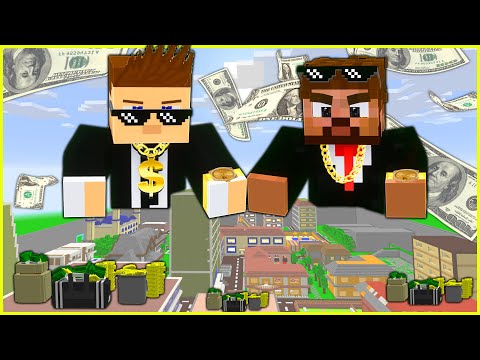 KEREM KOMİSER VE FAKİR MAFYA OLDU, TÜM ŞEHRİ SATIN ALDI FİLMİ! 🤑 - Minecraft ZENGİN FAKİR HAYATI