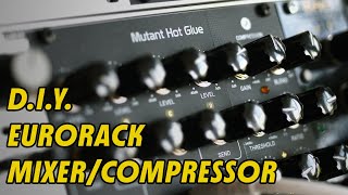Video thumbnail for Hexinverter Mutant Hot Glue eurorack mixer:  DIY build and demo by Extralife