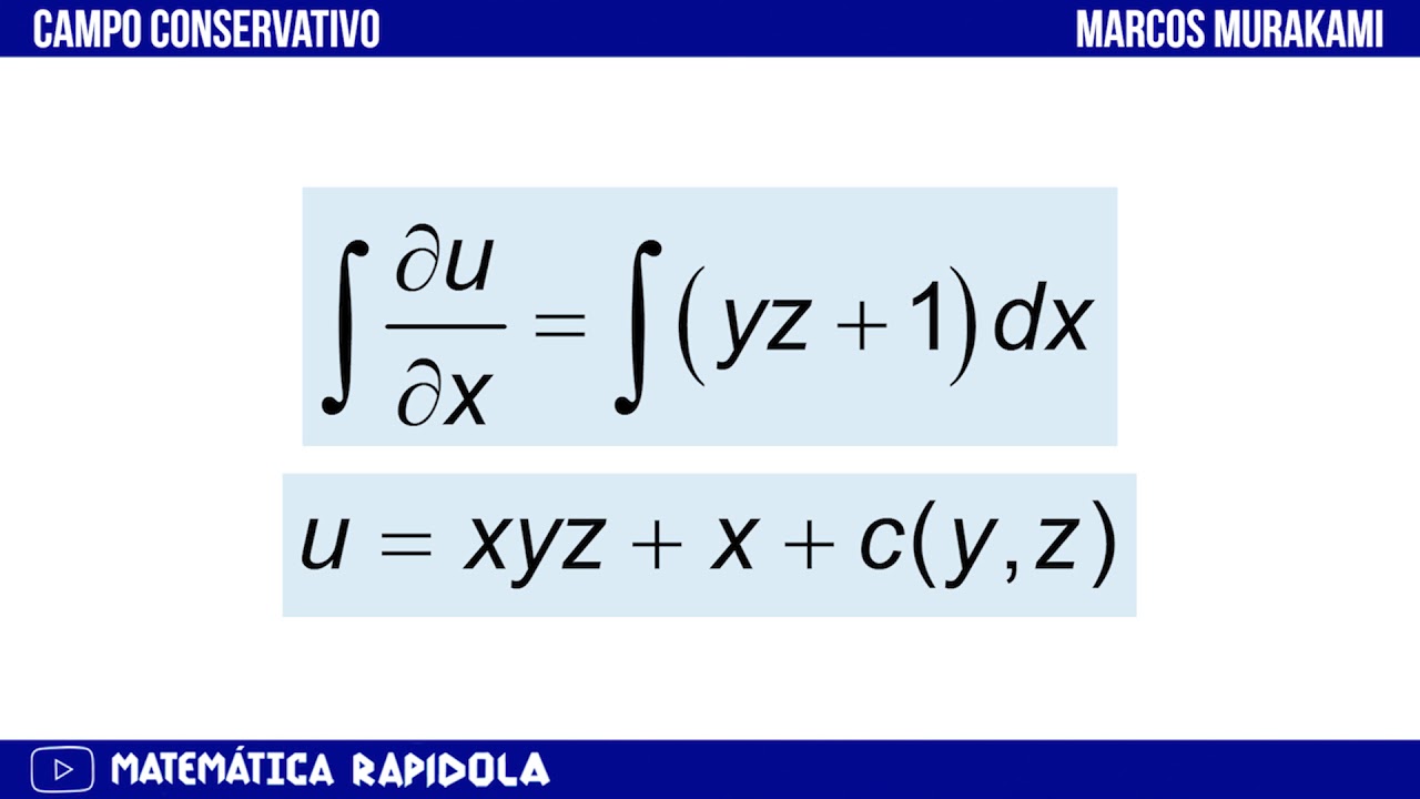 CAMPO CONSERVATIVO - FUNÇÃO POTENCIAL