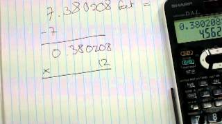 Convert decimal feet to feet-inches-fraction of an inch