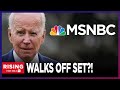 AWKWARD Biden WALKS OFF MSNBC Set During Live Interview With Nicolle Wallace