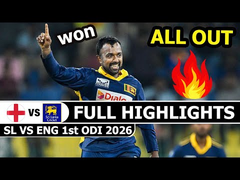 Sri Lanka Vs England Full Highlights 1st ODI Match 2026 | Sl Vs Eng