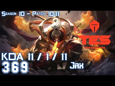 TES 369 JAX vs WUKONG Top - Patch 10.11 KR Ranked