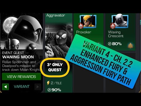 Variant #4 Ch. 2.2 - vs Man Thing, G-Hulk, Hyperion, Nick Fury, Hulkbuster, Moon Knight | MCOC