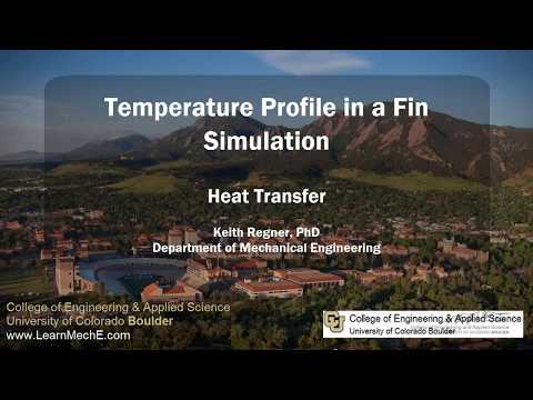 Temperature Profile in a Fin (Simulation)