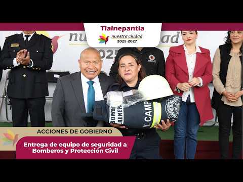 Entrega de equipo de seguridad a Bomberos y PC