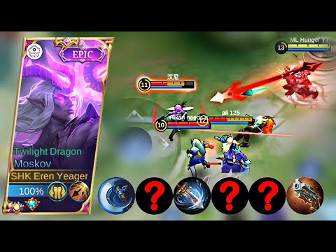 INSANE DAMAGE TOP GLOBAL MOSKOV BEST BUILD AND ROTATION | MOBILE LEGENDS