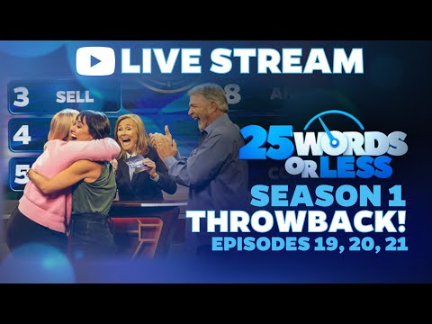 Throwback Thursdays LIVE! OG Episodes 19, 20, 21: Season 1 LIVE Stream | 25 Words or Less Game Show