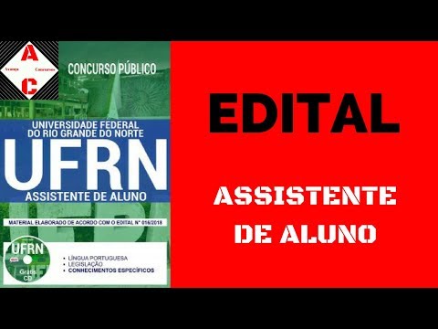 Edital e Curso Online - Concurso UFRN 2018 - Assistente de Aluno