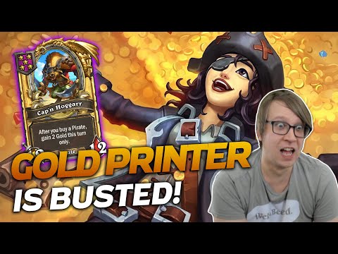 GOLD PRINTER IS BUSTED! PLAY THIS NOW! | Hearthstone Battlegrounds | Savjz
