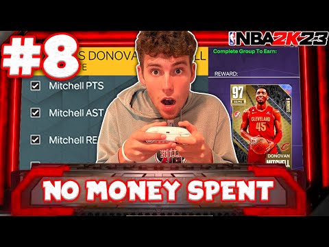 NO MONEY SPENT SERIES #8 - WE COMPLETED THE GRIND FOR GALAXY OPAL DONOVAN MITCHELL! NBA 2K23 MyTEAM