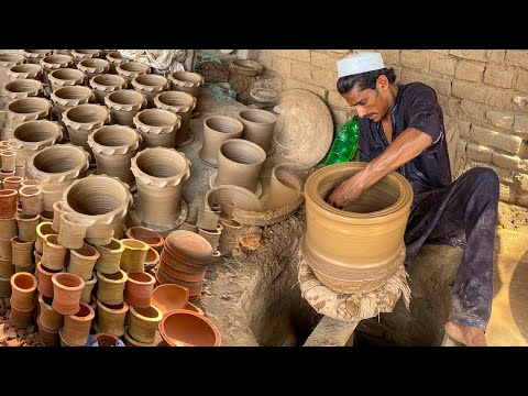 Amazing Process of Making Clay Pottery | Art Potter Making Roman Style Prehistoric Pottery