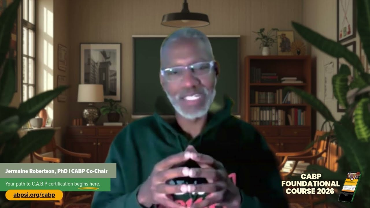 Hear from Jermaine Robertson, Ph.D.  📣 | CABP Foundational Course 2026