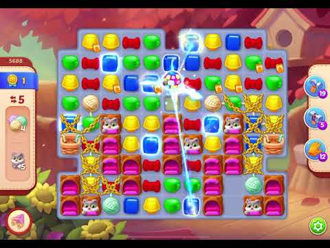 HomeScapes Level 5688 no boosters (14 moves)