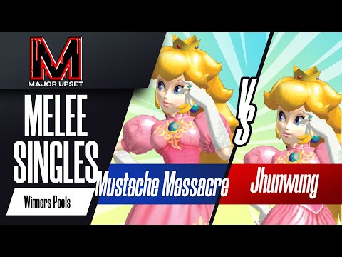 Mustache Massacre (Peach) vs Jhunwung (Peach) - Melee Singles Winners Pools - MAJOR UPSET