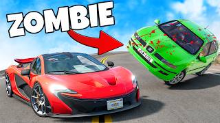 ❄️ UCIEKŁEM NAJGORSZYM POJAZDEM OD AUT ZOMBIE | Napęd BeamNG |