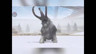 Glacier world the game the wooly mammoth