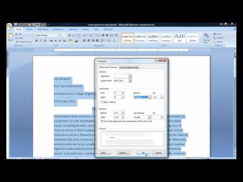 Format your essay in MLA style