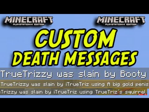 Minecraft (PS3, PS4, Xbox, PC) - CUSTOM DEATH MESSAGE ...