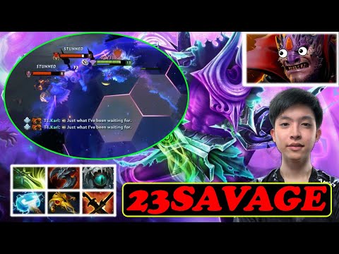 23SAVAGE CHRONO ON THE EDGE INCREDIBLE FACELESS VOID FOUNTAIN DIVING | DOTA2ORBS