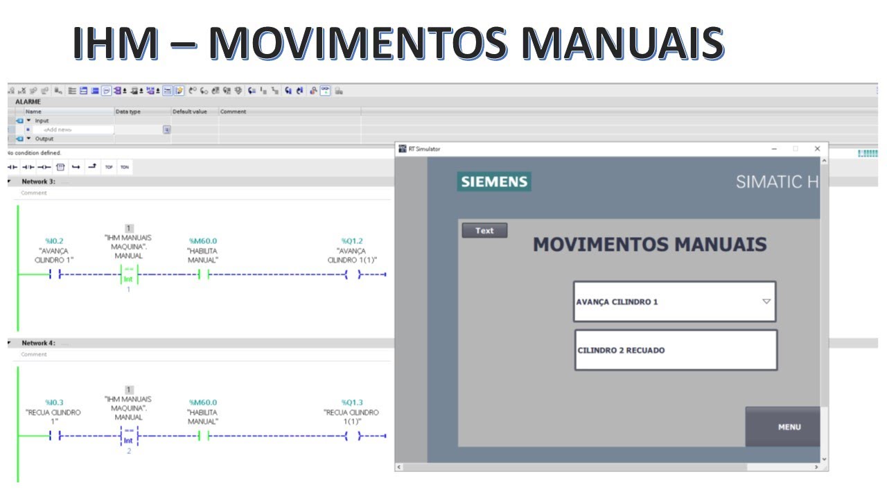 IHM Movimentos manuais