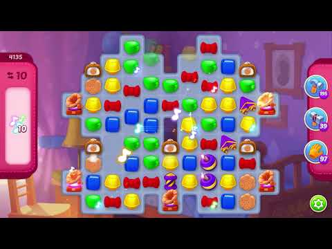 Homescape（夢幻家園）level 4135 用了免費道具，with free boosters