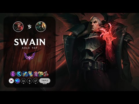 Swain Top vs Gangplank - KR Master Patch 13.24