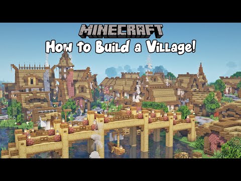 Minecraft - How to Plan & Build a Custom Village!