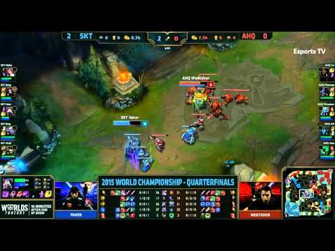 Faker vs Westdoor   Kassadin vs Fizz   AHQ vs SKT Game 3   LOL World Championship 2015 Quarterfinals
